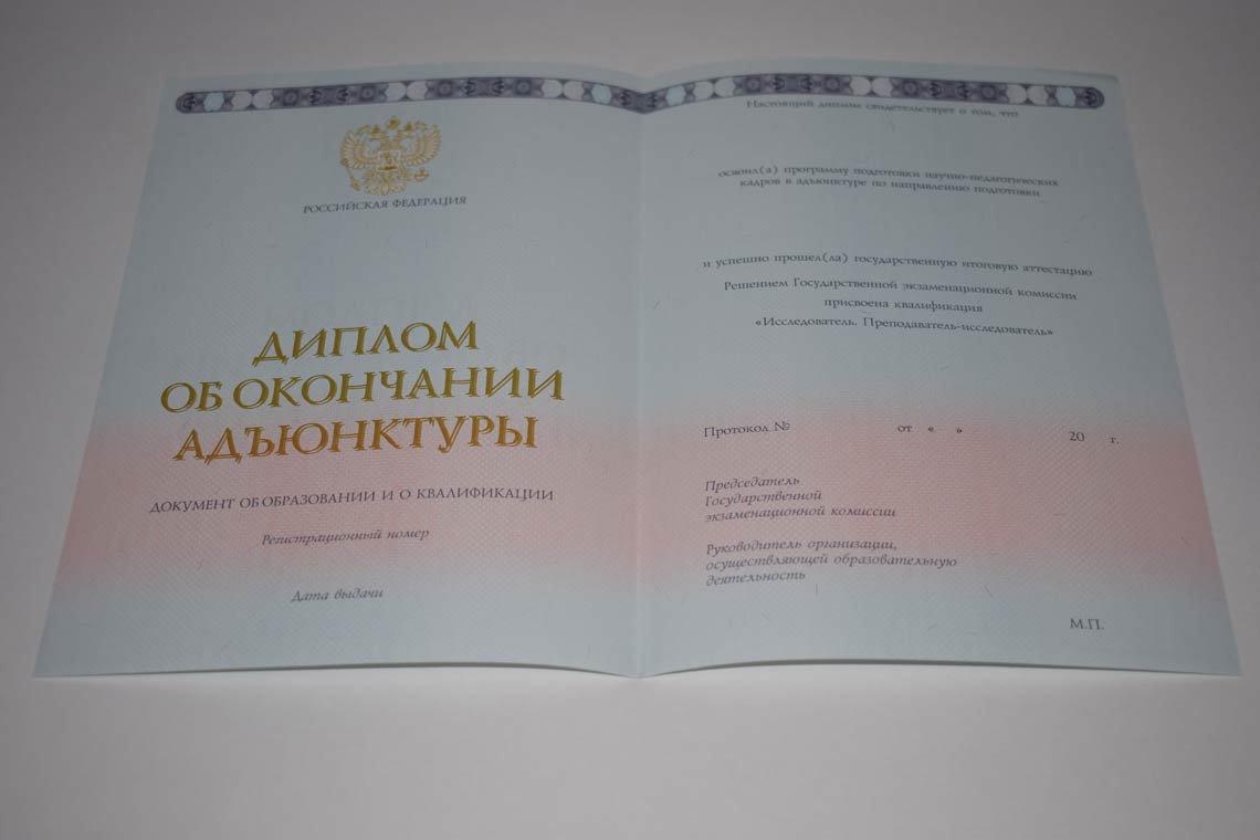 Диплом Адъюнктуры 2014-2024 в Ростове-на-Дону